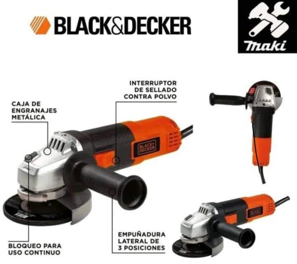Amoladora 115mm 850w Black Decker