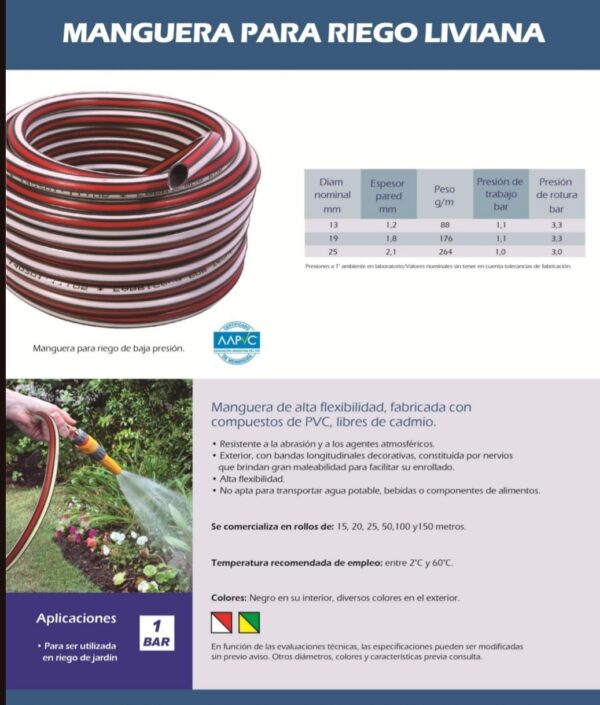 Manguera 1/2" x 25 metros - Imagen 2